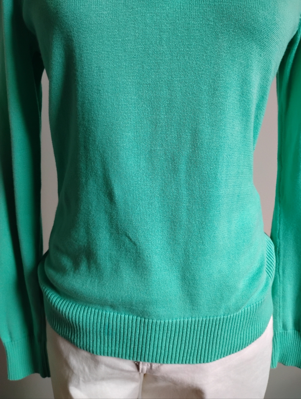 Vineyard Vines Cotton 1/4 Zip Sweater Turquoise Seafood Preppy Coastal Size Sm - Picture 3 of 11